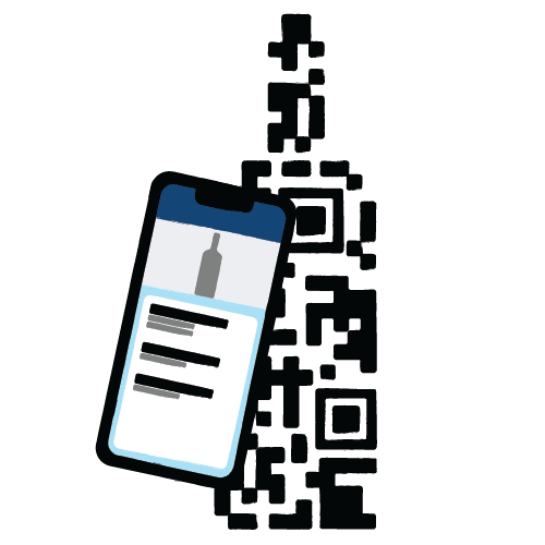 QR Code Digital Menu Illustration